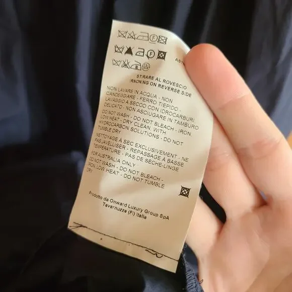 Brock Collection Olivio Navy Blue Button Front High Rise Midi Skirt 8 Minimalist - Picture 6 of 6